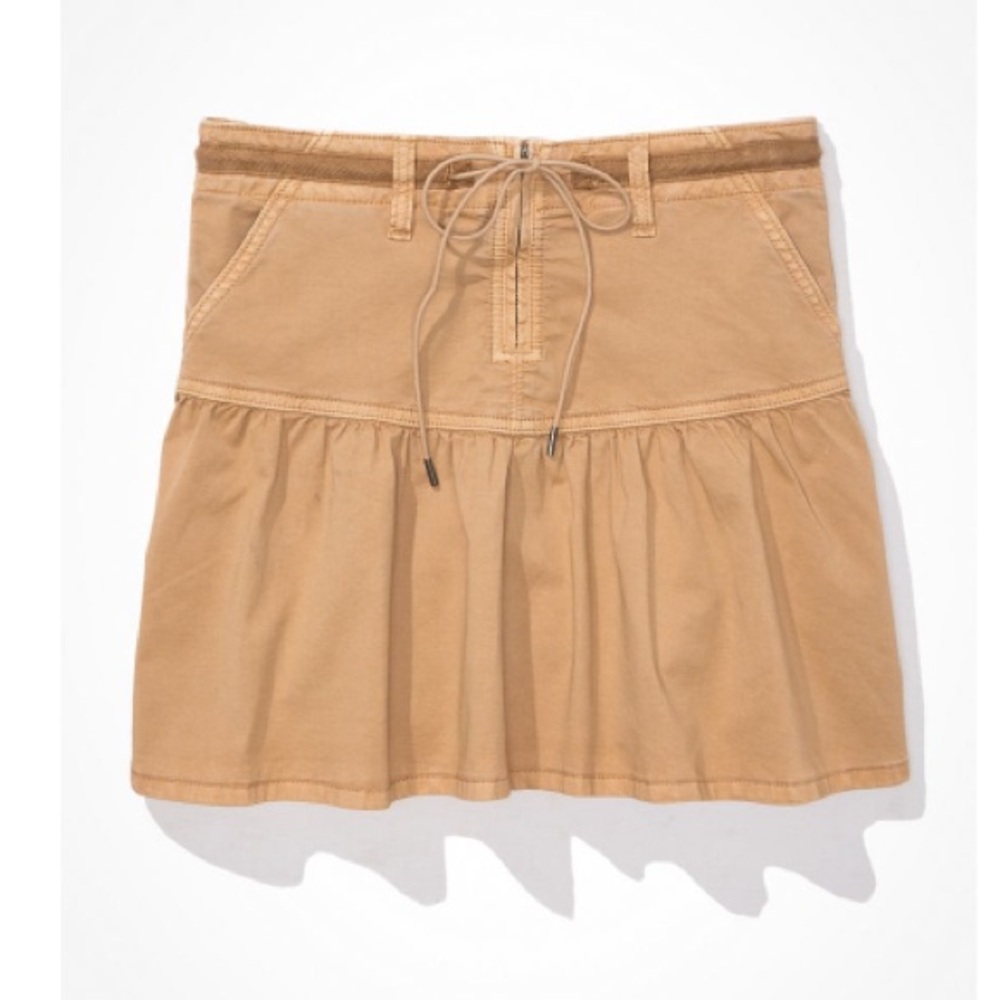 American Eagle Outfitters AE HIGH-WAISTED
DRAWSTRING MINI SKIRT